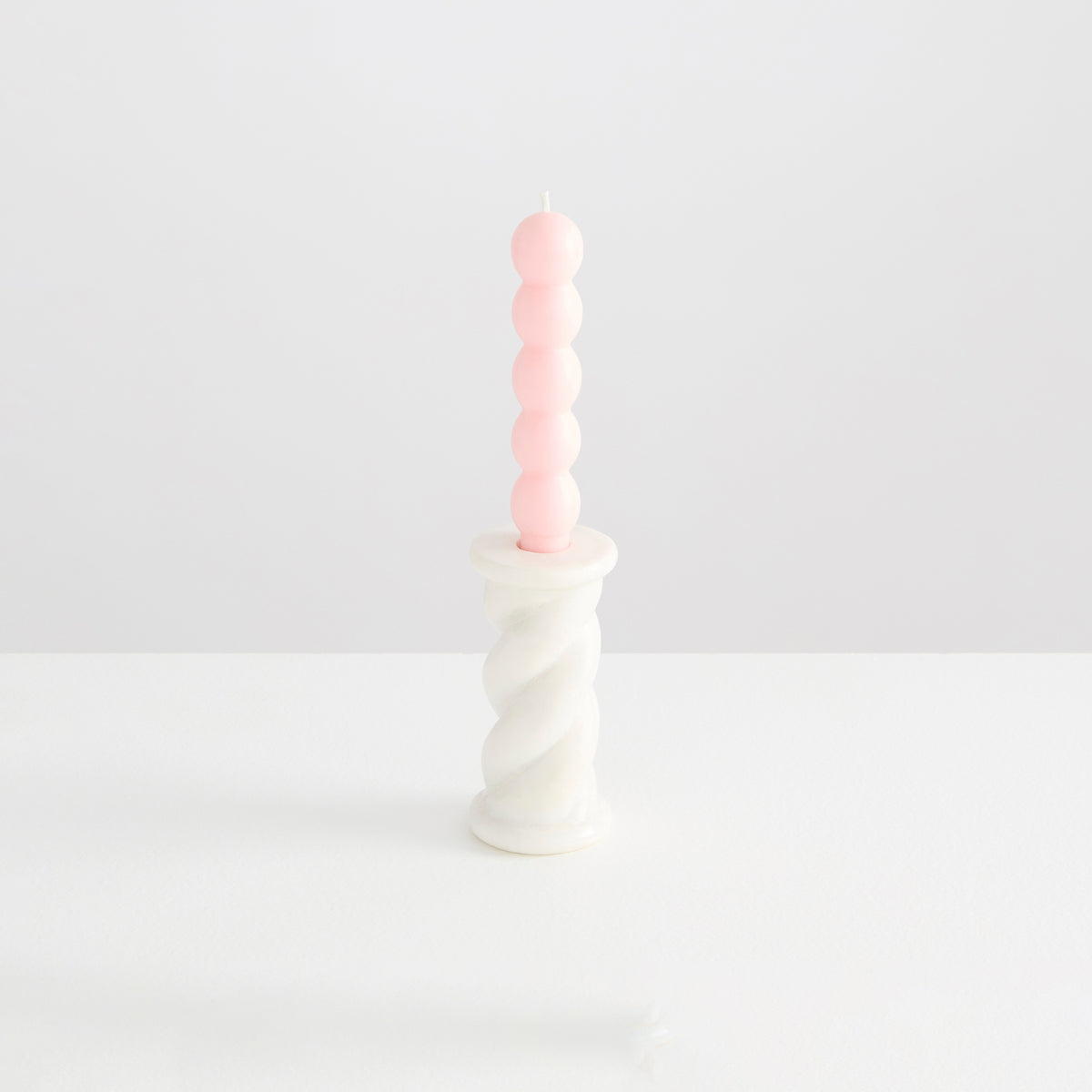 2 Volute Candles | Pink