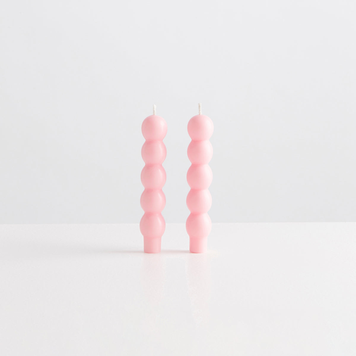 2 Volute Candles | Pink