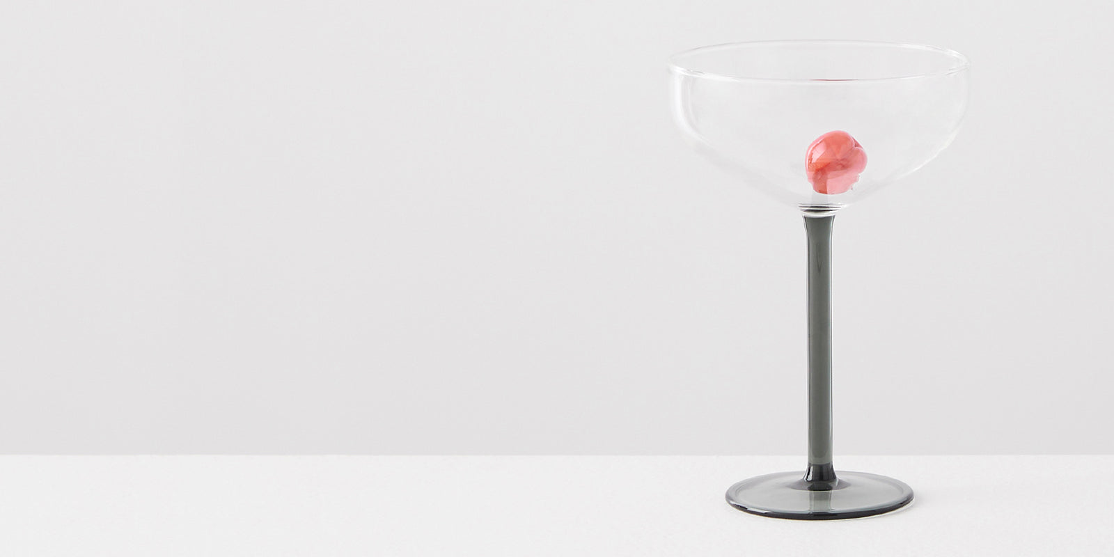 Moon Shape Horn Shaped Cocktail Martini Glass