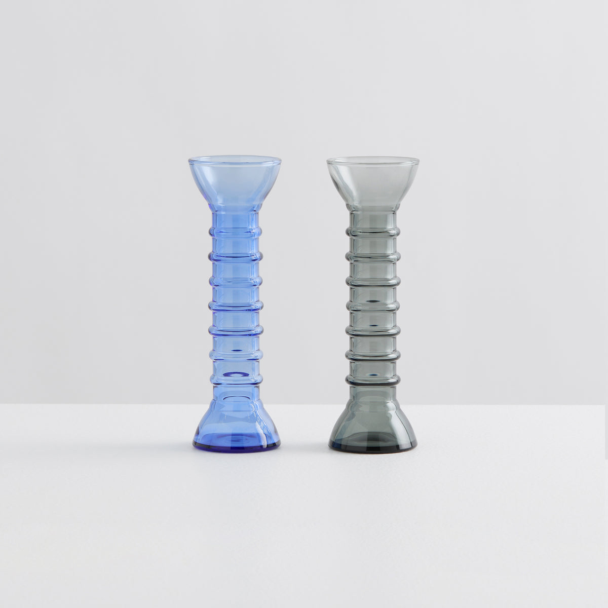 Josephine Vase Duo | Smoke, Azure